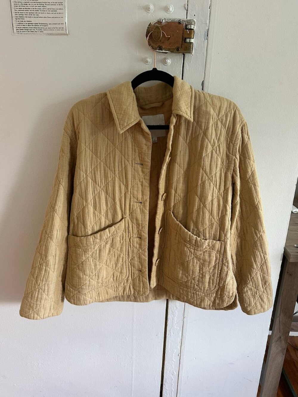 Madewell Quilted Camel Jacket